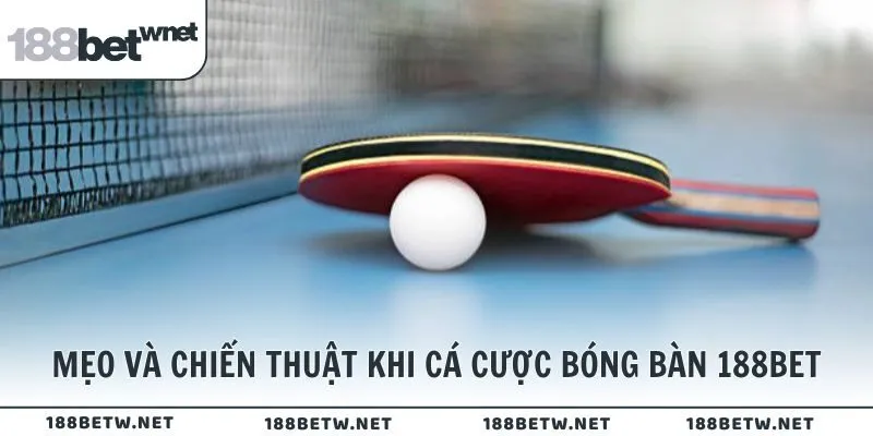 Chiến thuật khi cá cược bóng bàn 188BET hiệu quả